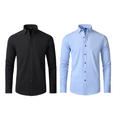 Compre 1 Leve 2 | Camisa Social Ultra Tech Anti amassados + Relogio de Brinde