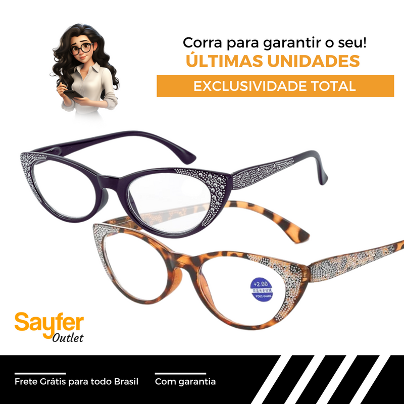 [SÓ HOJE] Óculos Fashion Say™ - Multifocal (ULTIMAS UNIDADES)