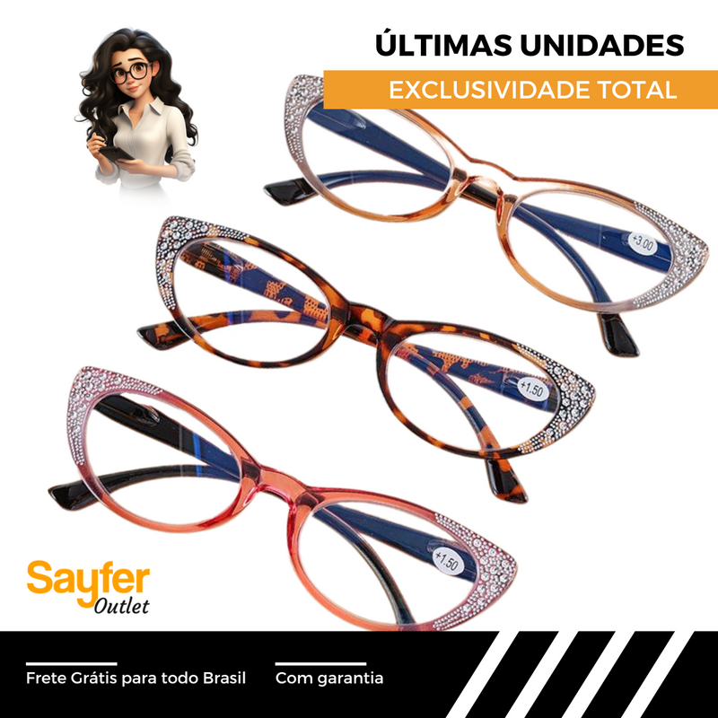 [SÓ HOJE] Óculos Fashion Say™ - Multifocal (ULTIMAS UNIDADES)