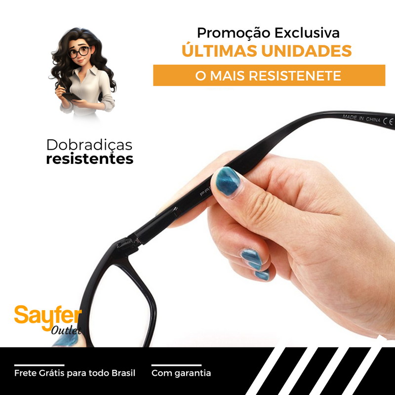 [SÓ HOJE] Óculos Fashion Say™ - Multifocal (ULTIMAS UNIDADES)