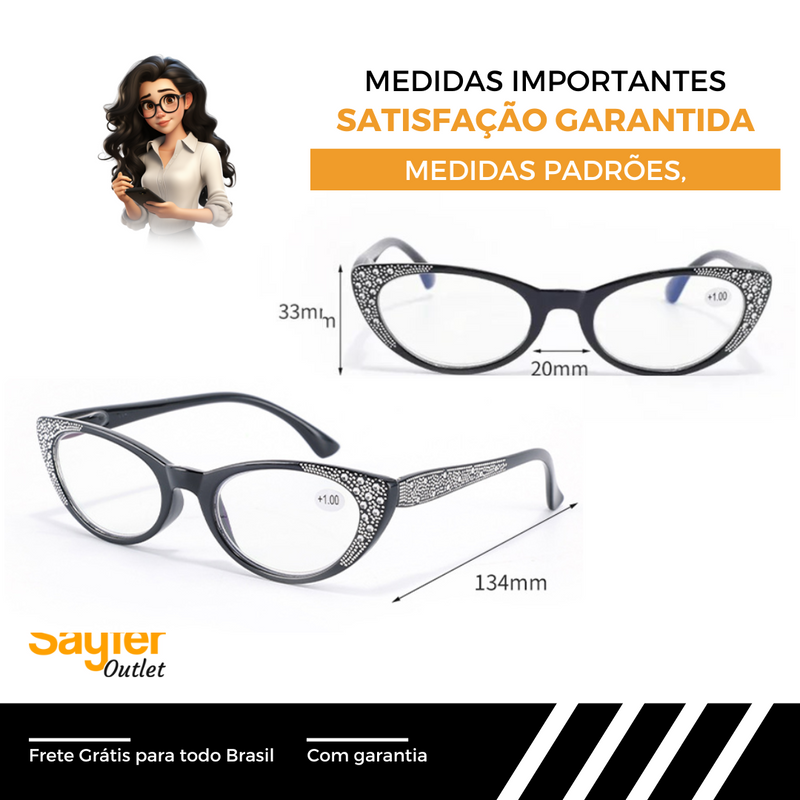 [SÓ HOJE] Óculos Fashion Say™ - Multifocal (ULTIMAS UNIDADES)