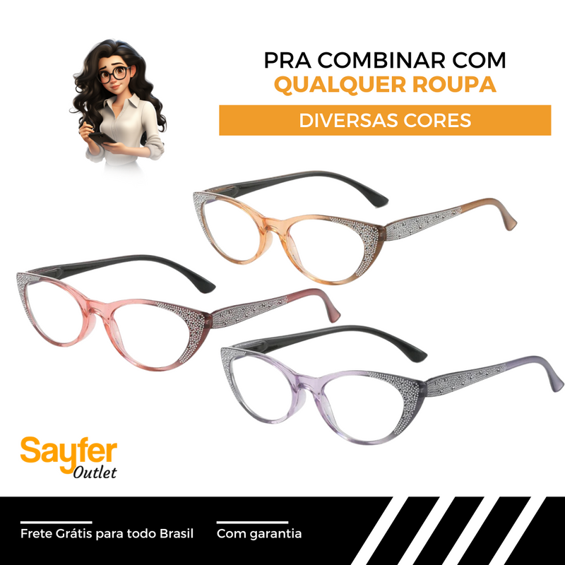 [SÓ HOJE] Óculos Fashion Say™ - Multifocal (ULTIMAS UNIDADES)