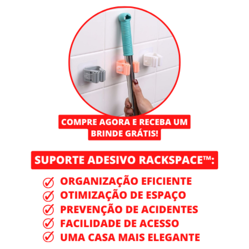 Mop de Limpeza Giratório - AdvancedClean© (+ Brinde Grátis!)