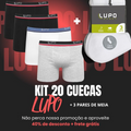 Kit 20 Cuecas LP Original + Brinde 3 Pares de Meia