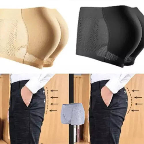 Cueca masculina respirável de seda gelada que aumenta bunda - Men's Secret