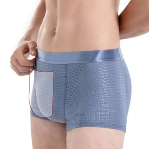 Cueca masculina respirável de seda gelada que aumenta bunda - Men's Secret