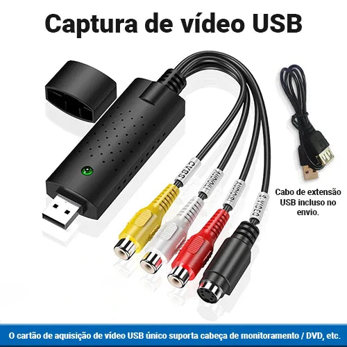 Placa de captura de vídeo USB - Multi System