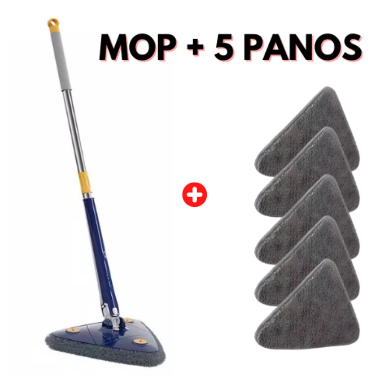 Mop de Limpeza Giratório - AdvancedClean© (+ Brinde Grátis!)