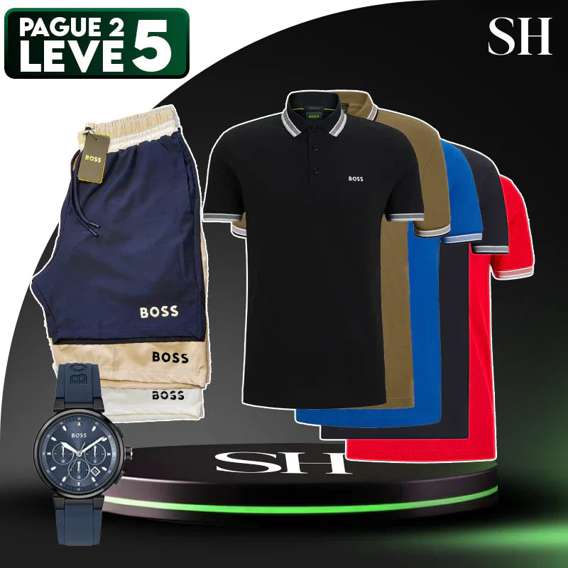 [LEVE 5 PAGUE 2] Camisas HG Gola Polo Casual Imperium | +BRINDES: 3 Shorts e Relório de Luxo