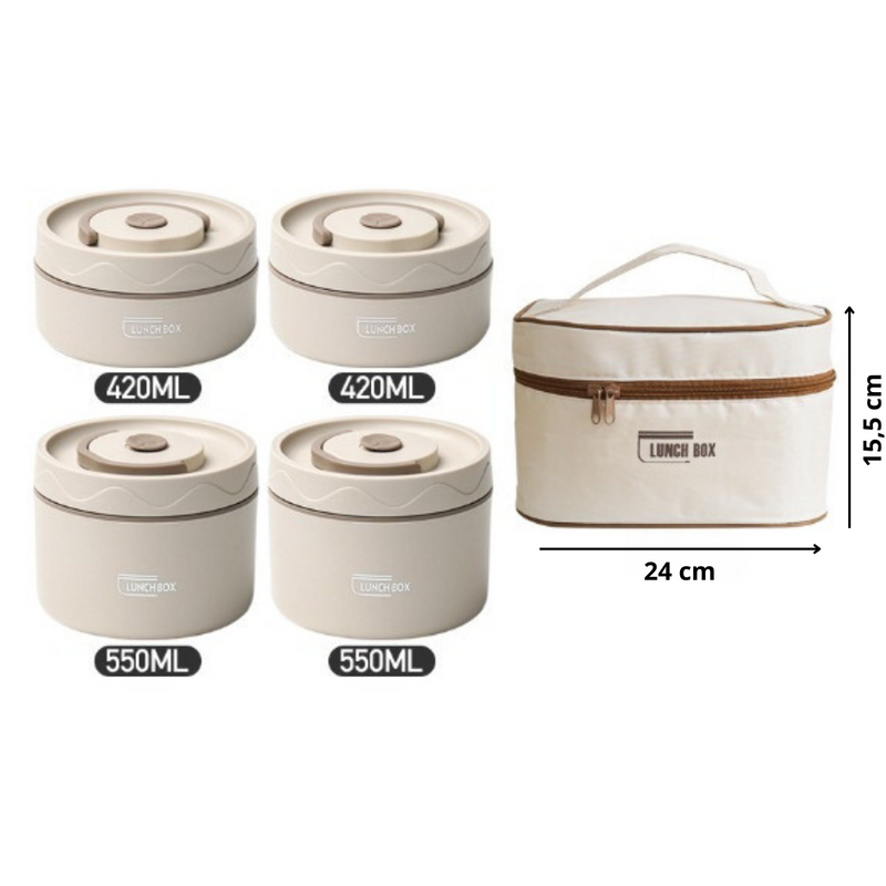 Kit Potes Térmicos Lunchbox + Brinde