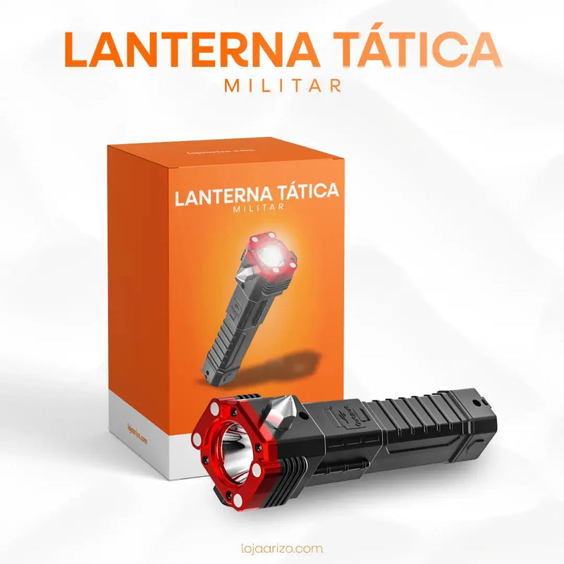 Lanterna Tática  Indestrutível 4 em 1 - Ultra Potência [Frete Grátis