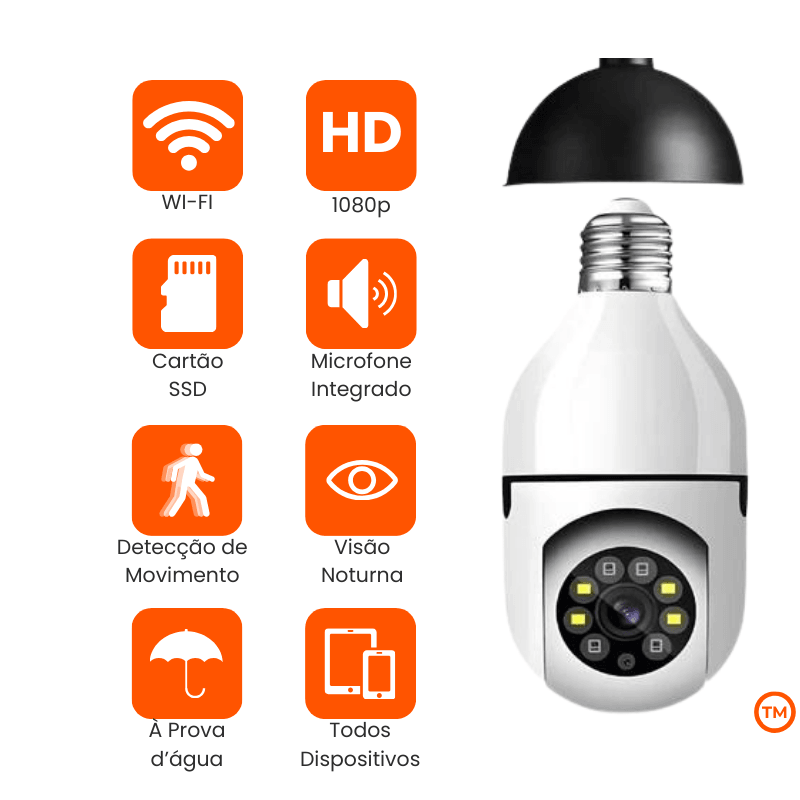 Câmera Inteligente WiFi 360° LIZ™ | SuperSpy™