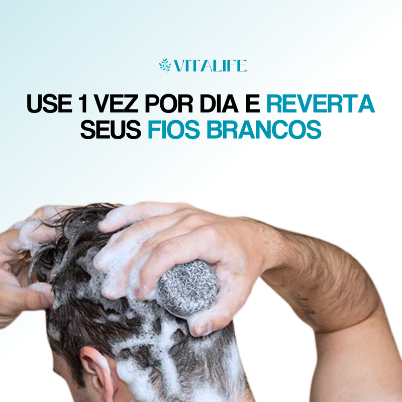 Sabonete Reversor Life - Restaura Fios Brancos, Calvície e Perda de Cabelo