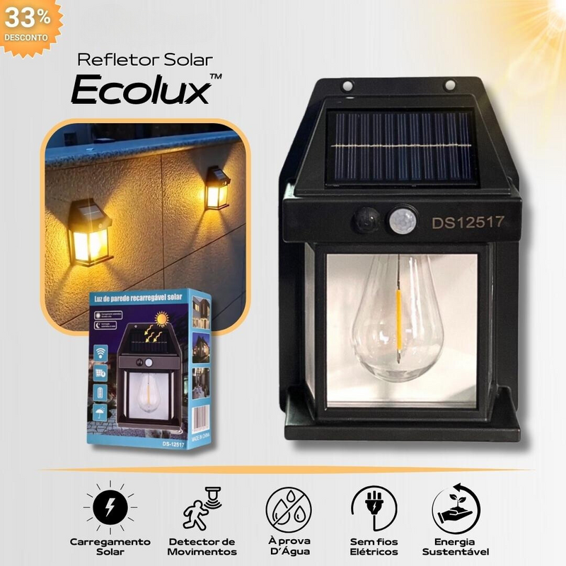 Luminária de Led Solar Inteligente À Prova d'água - Ecolux