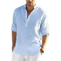 Camisa Masculina Casual em Linho