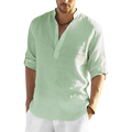 Camisa Masculina Casual em Linho