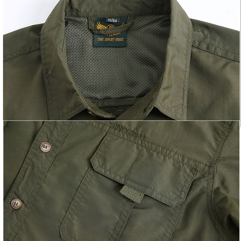 Camisa Masculina Militar Tático Mangas Compridas