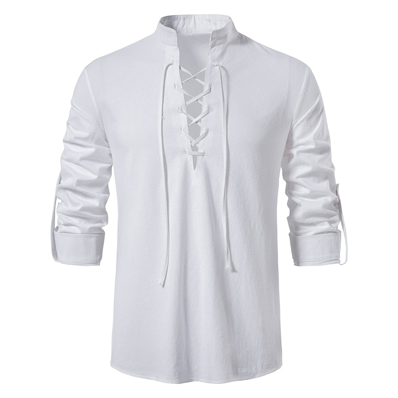 Camisa Masculina com Decote em V