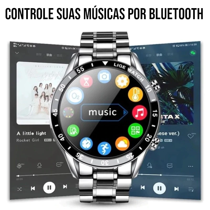 Smartwatch de Luxo - Modern Iron