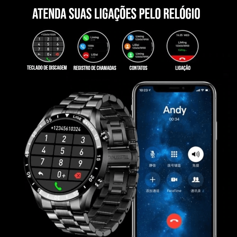 Smartwatch de Luxo - Modern Iron