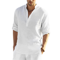 Camisa Masculina Casual em Linho