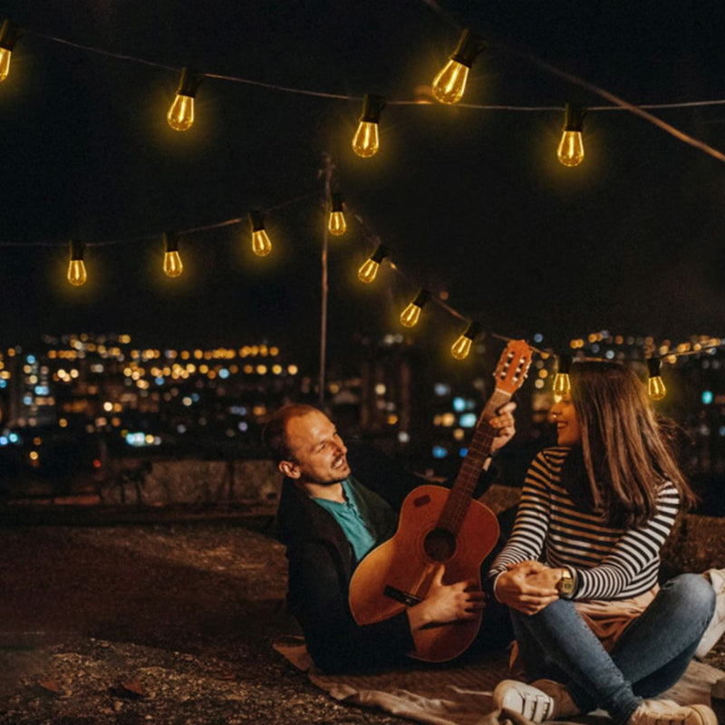 Luzes de LED Solar | Varal de Luzes Iluminação de Natal, Casamento & Casual