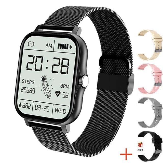 SmartWatch Multifuncional Premium e 4 Pulseiras Extras